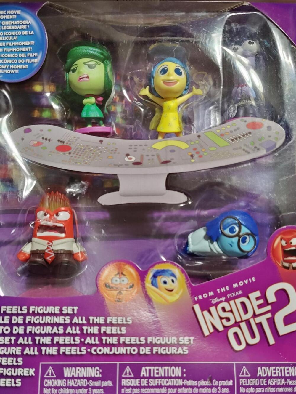 Disney Pixar Inside Out 2 All the Feels Figure Set Kids Toys NEW SEALED Toppers